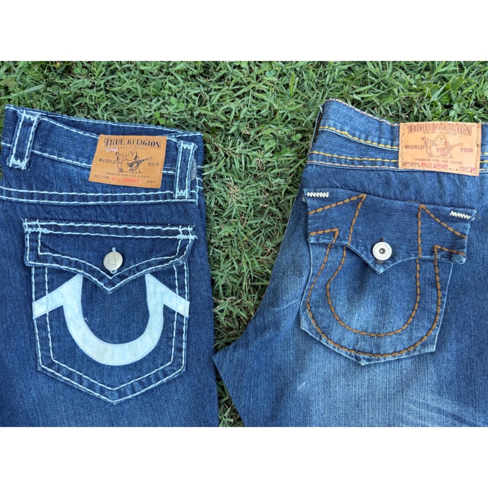 VINTAGE True Religion Billy SuperT Jeans Made in USA horseshoe pocket y2K Bundle